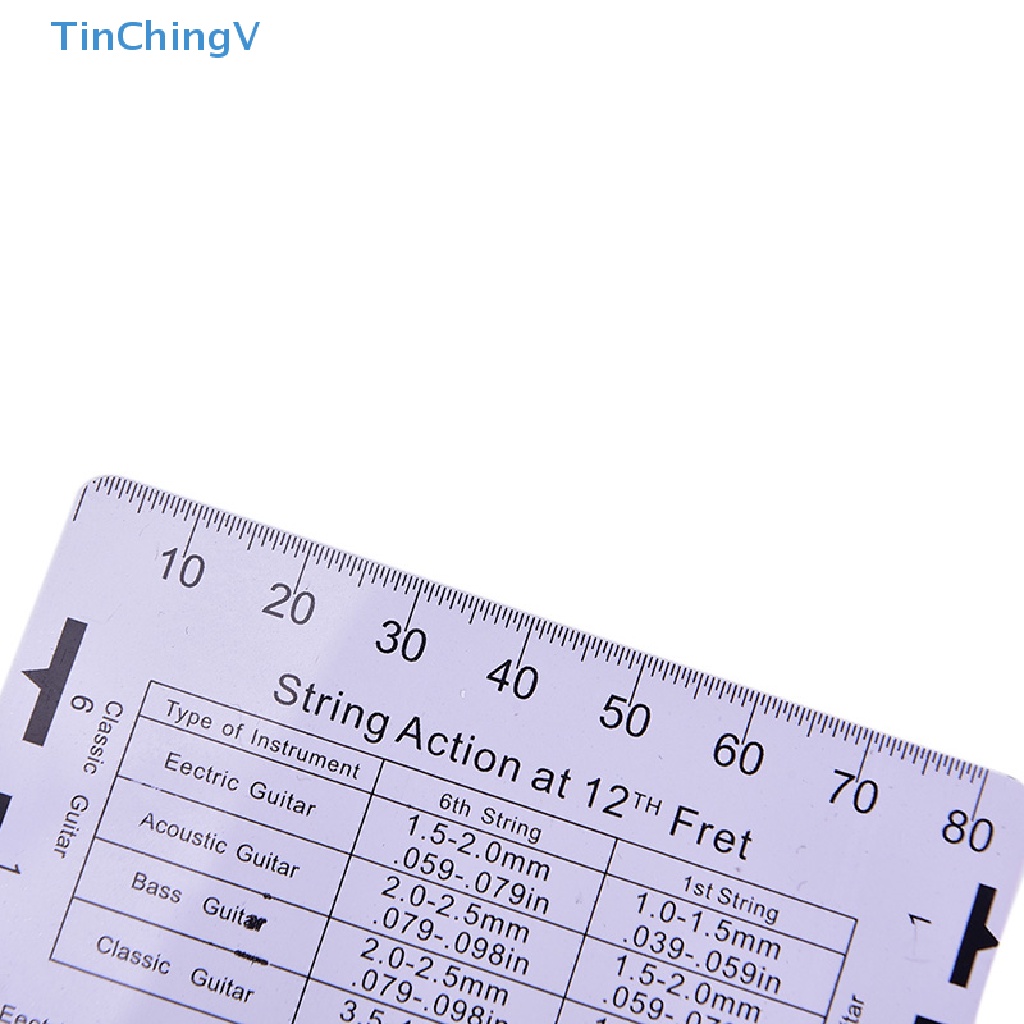 Thước Đo Bằng Thép Không Gỉ Kích Thước 95 * 63mm Chuyên Dụng Cho Đàn Guitar Điện [Mới]