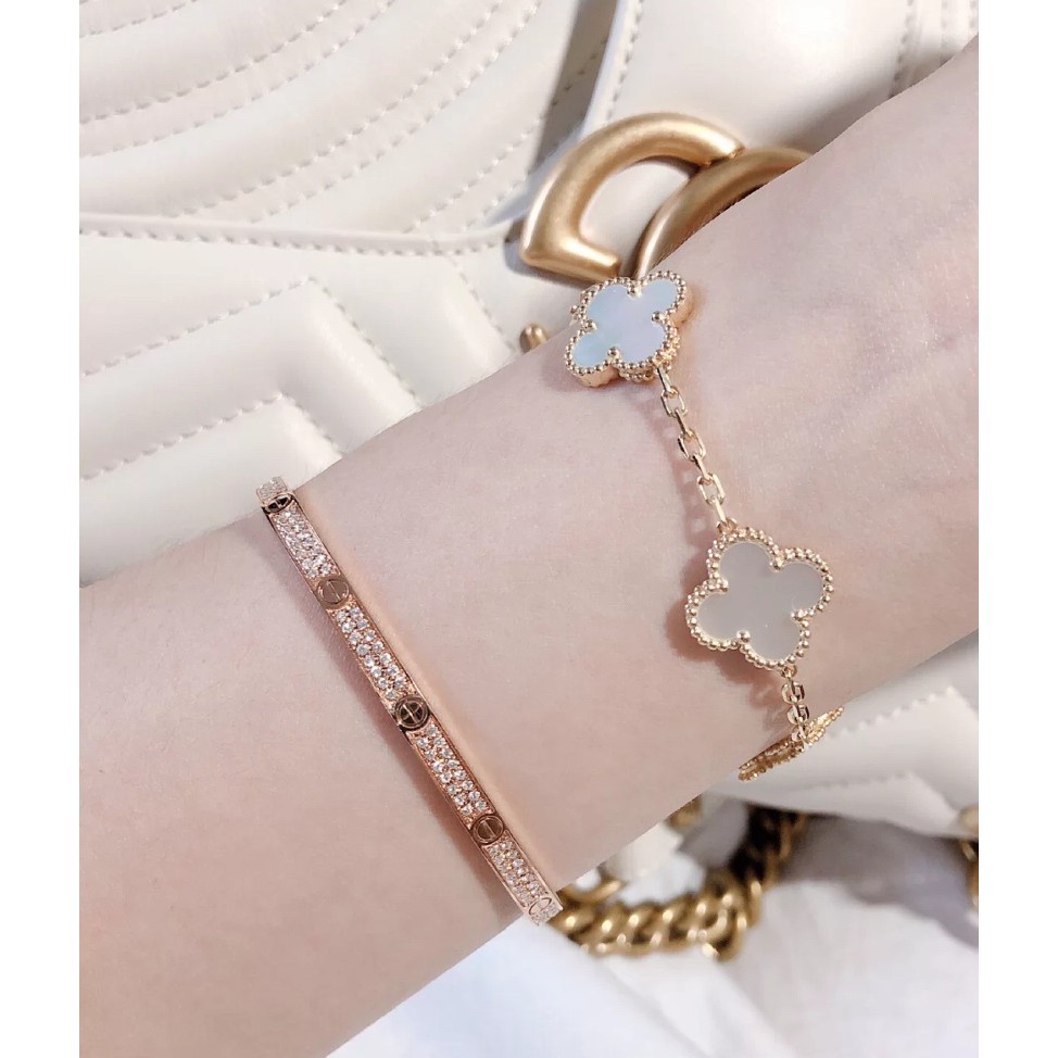 Set 10 Vòng Tay Vòng cổ Mặt Cỏ Bốn Lá
