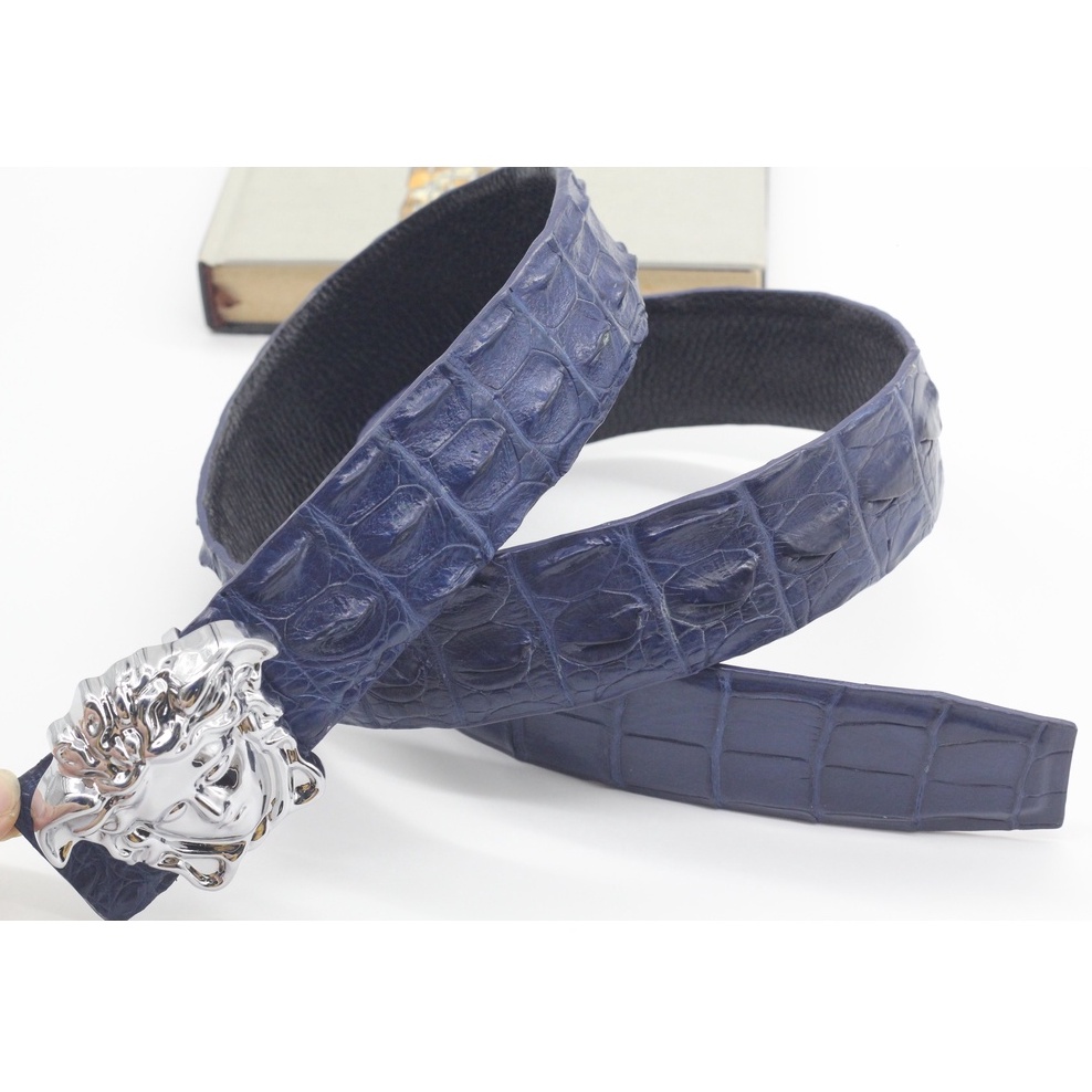 Dây Nịt Nam, Dây Thắt Lưng Gai Da Cá Sấu Bản 3.8cm Bản Liền Không Nối Sản Phẩm Kèm Mặt Khóa Cao Cấp Bảo Hành 12 Tháng