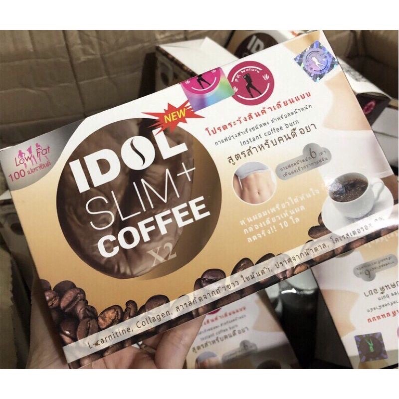 Cafe giảm cân IDOL SLIM X2 + cam kết giảm 1000% không giảm hoàn tiền