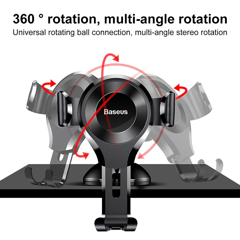 Giá đỡ điện thoại trên ô tô hít chân không Baseus Osculum Type Gravity Car Mount