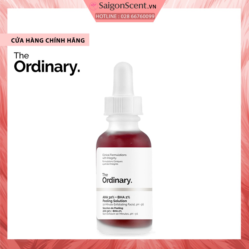 [SaigonScent] Tẩy tế bào chết hóa học The Ordinary AHA 30% + BHA 2% Peeling Solution ( 30mL )