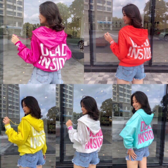 Áo khoác dù nữ DEAD INSIDE tay cánh dơi cực đẹp ảnh thật | BigBuy360 - bigbuy360.vn