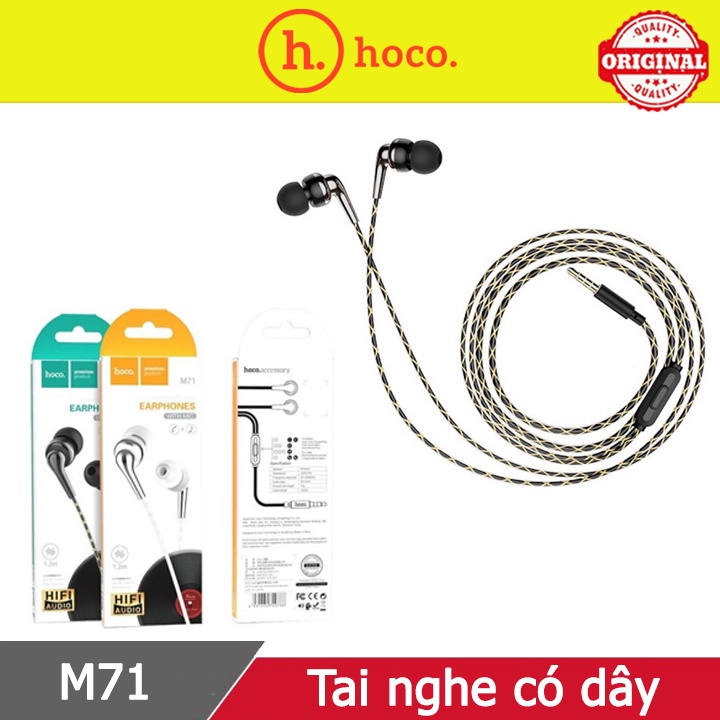 Tai nghe điện thoại chính hãng Hoco M71 Inspirng ♥️Freeship♥️ Tai nghe có dây chính hãng giá rẻ