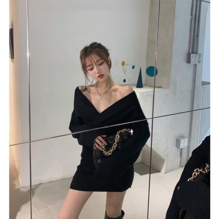 Đầm trễ vai taobao hàng QC cao cấp-Dưới52kg-Minhyenshop