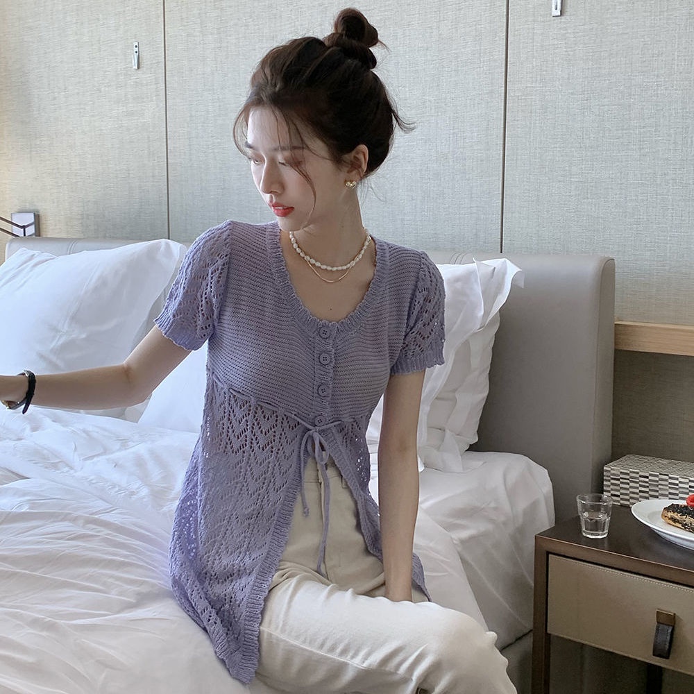 Áo Kiểu Cổ Chữ V Thời Trang Sành Điệu Dễ Phối Đồ Cho Nữ