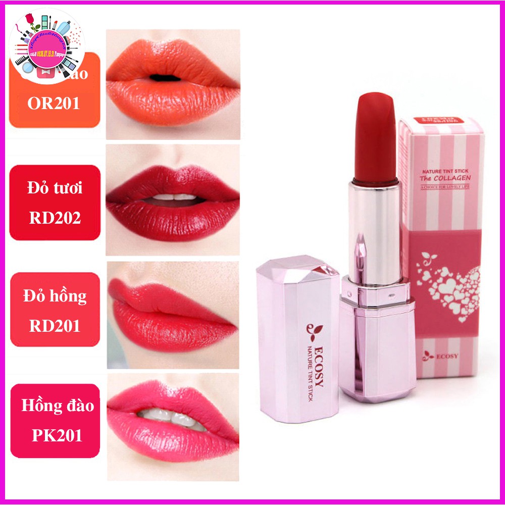 Son Dưỡng Màu ECOSY A CHOICE FOR LOVELY LIFE 3,5g KOREA