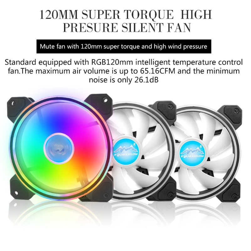 Quạt Tản Nhiệt CPU 5 Ống 120mm Không Ồn Nhiều Màu Sắc Cho LGA RGB Chassis