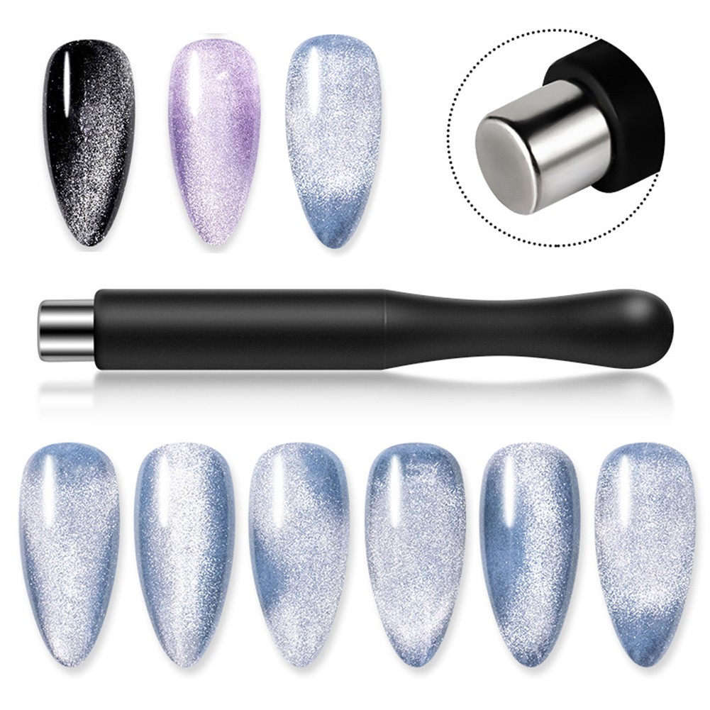 Bút nam châm gắn móng tay zhixin 3D, bút sơn UV có tác dụng làm đẹp mắt mèo