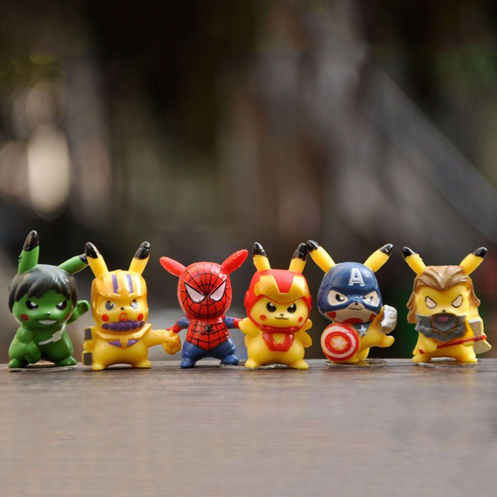 LILYES Mô Hình Pikachu Cosplay Nhân Vật Trong Avengers Bằng PVC