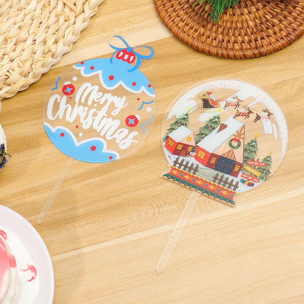 YNATURAL Phụ Kiện Trang Trí Giáng Sinh / Đám Cưới Bằng Acrylic Kiểu Mới 2022