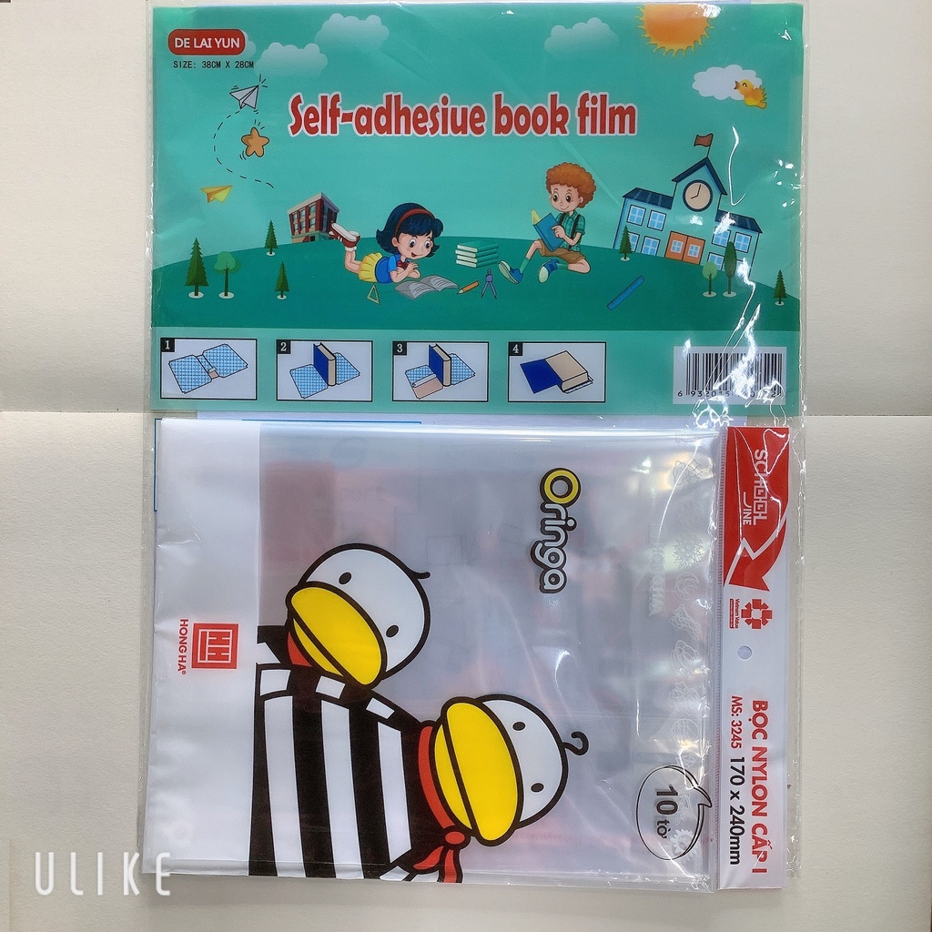 [KÈM QUÀ TẶNG] Tập 10 tờ Decal bọc sách vở Size 38x28cm TCT031 - Tặng nhãn vở + bút chì