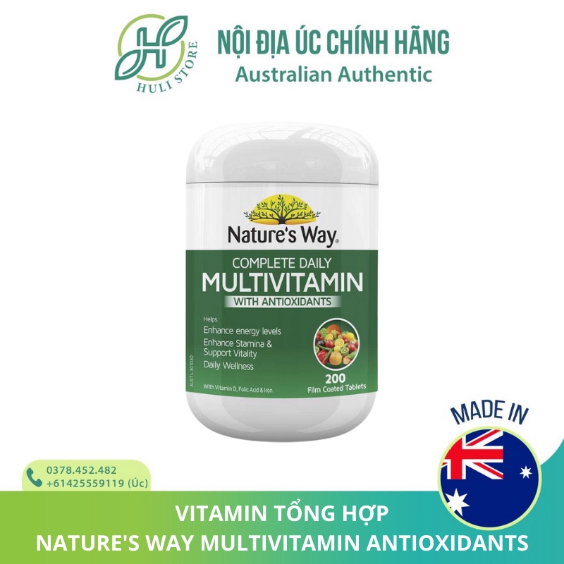 Vitamin tổng hợp Nature’s Way Multivitamin with Oxidant