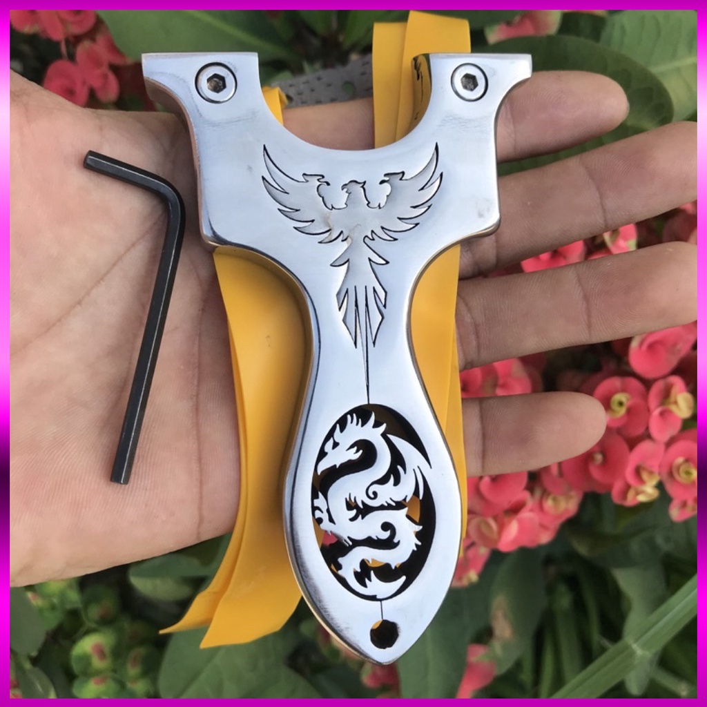 Ná Cao Su Cao Cấp Inox 304 Nguyên Khối Hình Rồng Phượng Siêu Đẹp  - NCS12