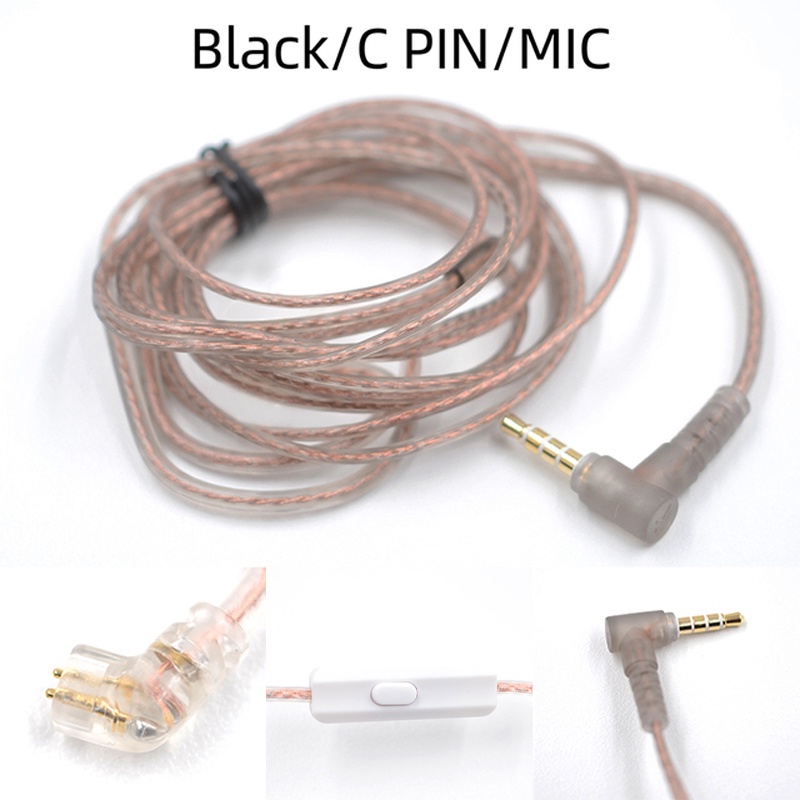 Dây Cáp KZ ZSN PRO 3.5mm 2Pin 0.75mm Cho CCA C12 KZ ZST / ZS10 / ZSX / ZSN PRO X