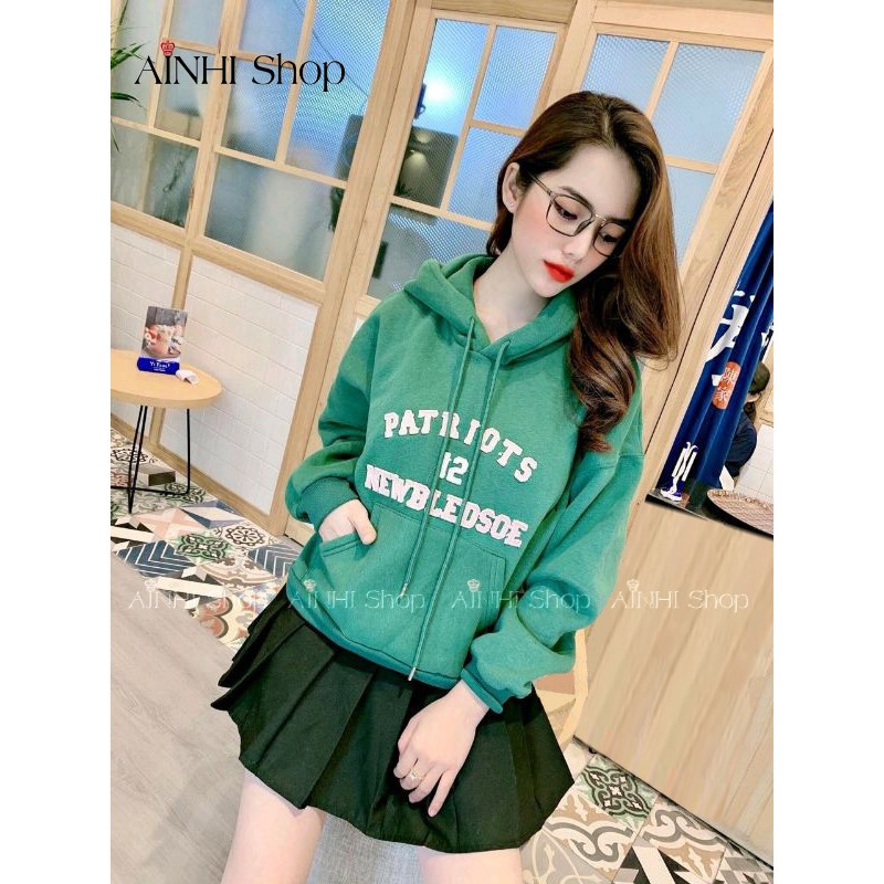 Áo Hoodie Nữ ❤️FREESHIP❤️ Áo Khoác Hoodie (Patriots Newbledsoe) Vải Nỉ Nhiều Màu - Áo Hoodie Free Size Dưới 55kg | BigBuy360 - bigbuy360.vn