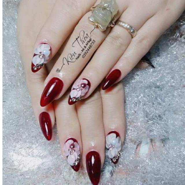 Sơn gel thạch đỏ ruou vang Bobo hot