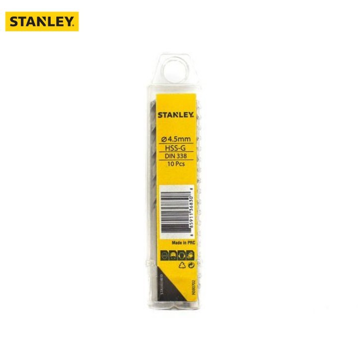 Mũi khoan sắt 4.5MM HSS Stanley STA50059B10
