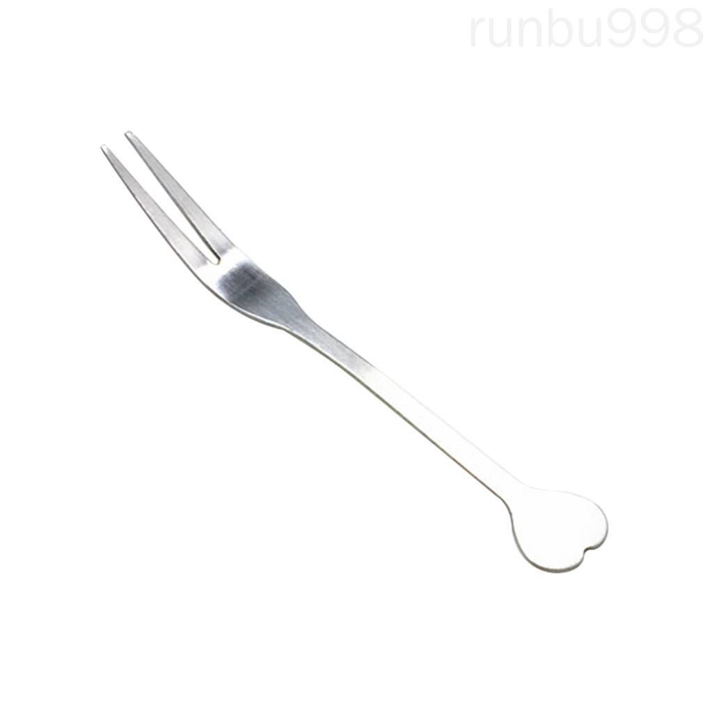Nĩa Ăn Tráng Miệng Hình Trái Tim Chất Liệu Thép Không Gỉ Mã Số 998