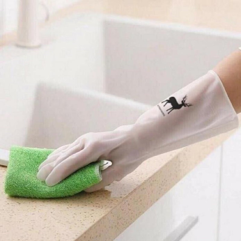 Gang Tay Cao Su Con Hươu Siêu Bền Dai Chống Ăn Mòn Bảo Vệ Đôi Tay
