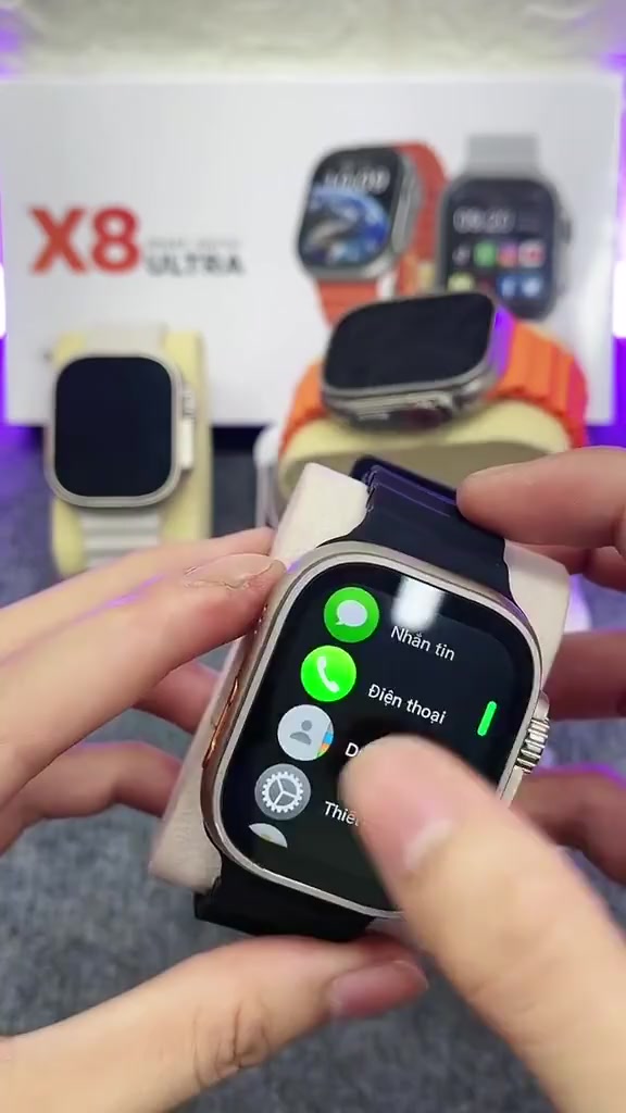 Đồng Hồ Thông Minh  X8 Plus Camera Bản Ultra Lắp Sim 5G, Hỗ Trợ Nghe Gọi, Lướt Tiktok, Chơi Game, GG Maps - BH 2 Năm. | BigBuy360 - bigbuy360.vn