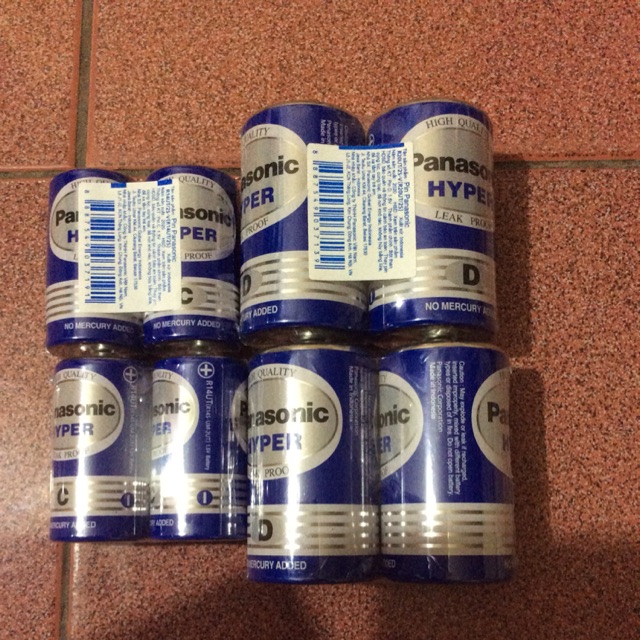 Pin Trung C - pin đại Đ panasonic 1 vỉ 2 viên