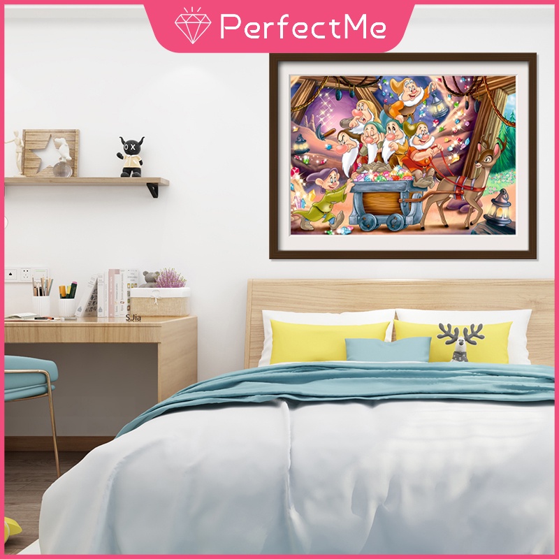 Bộ tranh đính đá tự làm kích thước 30x40cm trang trí nhà cửa