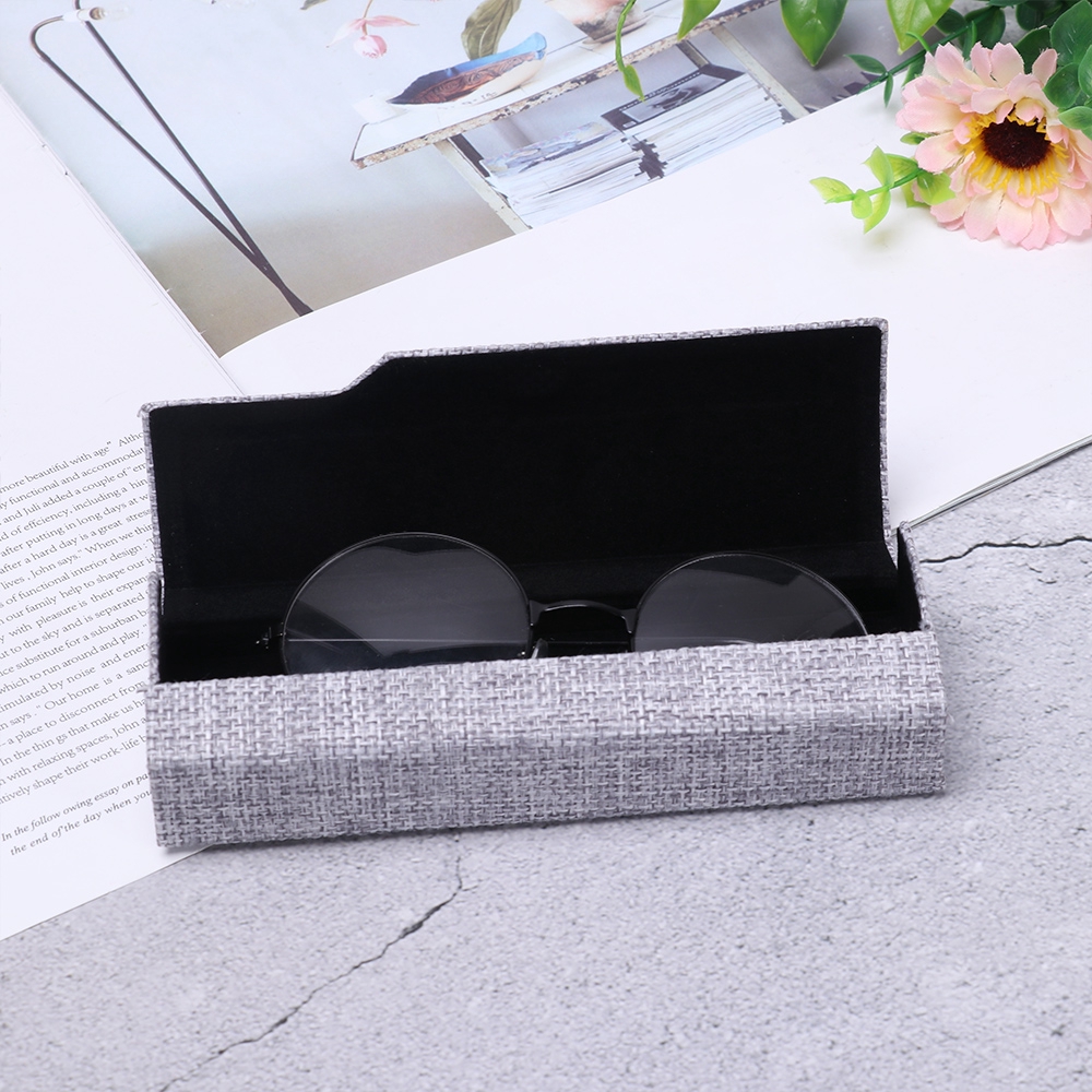 Hộp Đựng Mắt Kính Hình Vuông Phong Cách Retro