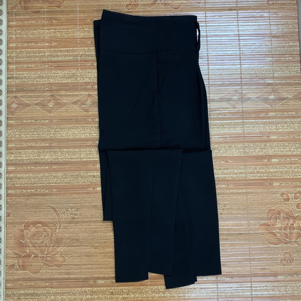Quần Baggy công sở loại 1 Gấu cao thấp - Cạp cao