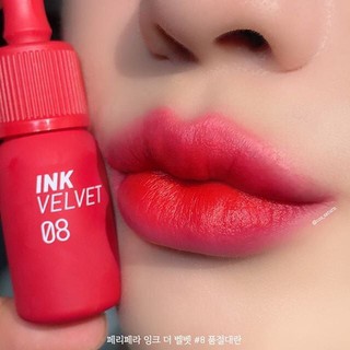 [Mẫu 2019] Son Kem Lì Peripera Ink Velvet Lip Tint #08_Sellout_Red : Màu đỏ hồng.