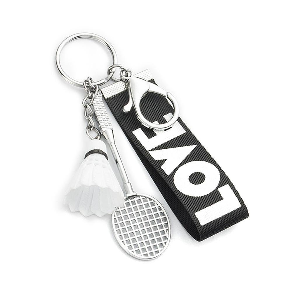 Mxgoods Móc Khóa Thủ Công Mini Hình Quả Cầu Lông Sáng Tạo Chất Lượng Cao Trang Trí Túi Xách / Móc Khóa