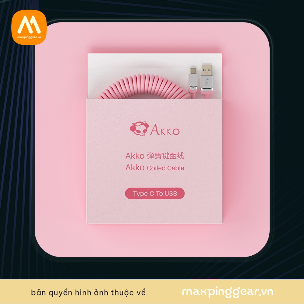 Dây Cáp Custom Bàn Phím Cơ AKKO Coiled Cable