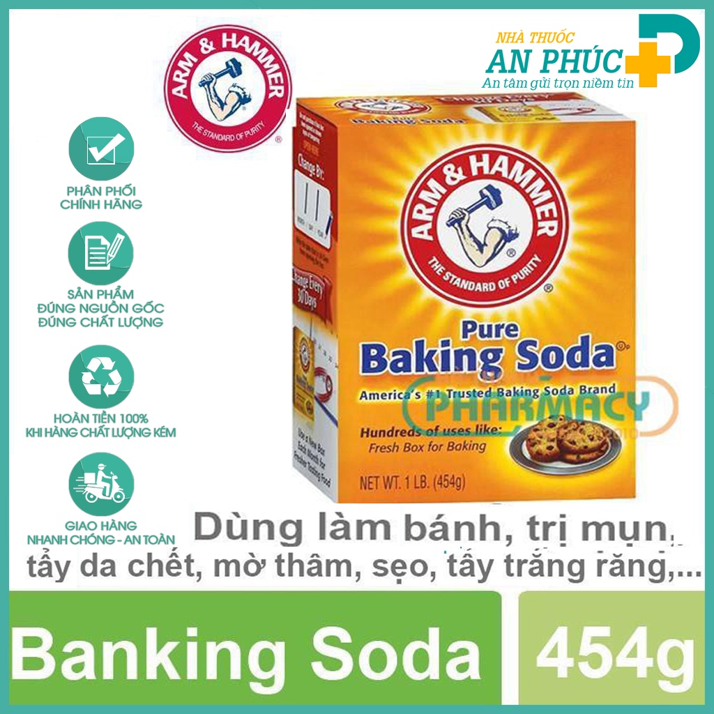 Bột baking soda đa công dụng (Hộp 454g)