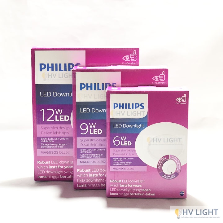 Đèn âm trần PHILIPS LED DL262 siêu mỏng - HÀNG CHÍNH HÃNG