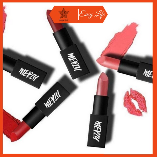 [Vị Ngọt Đôi Môi] Son Merzy Dạng Thỏi Another Me The First Lipstick Chất Kem Mịn, Bán Lì, Lên Màu Chuẩn, Nữ Sinh Đi Học