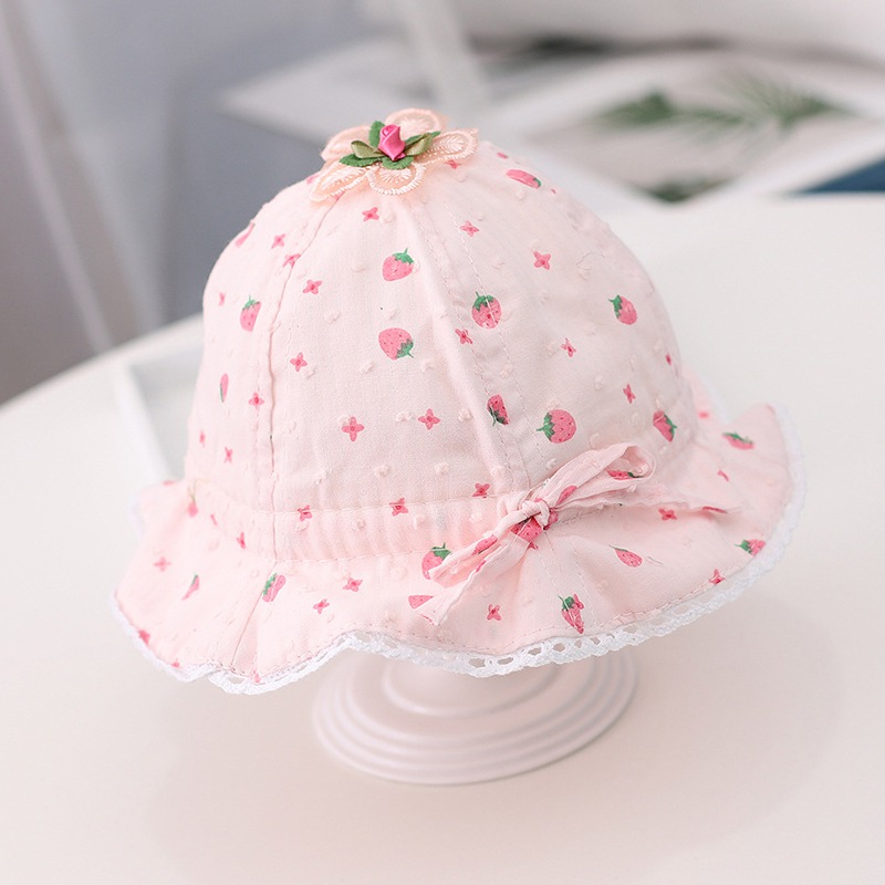 Nón tai bèo hình trái dâu xinh xắn dành cho bé