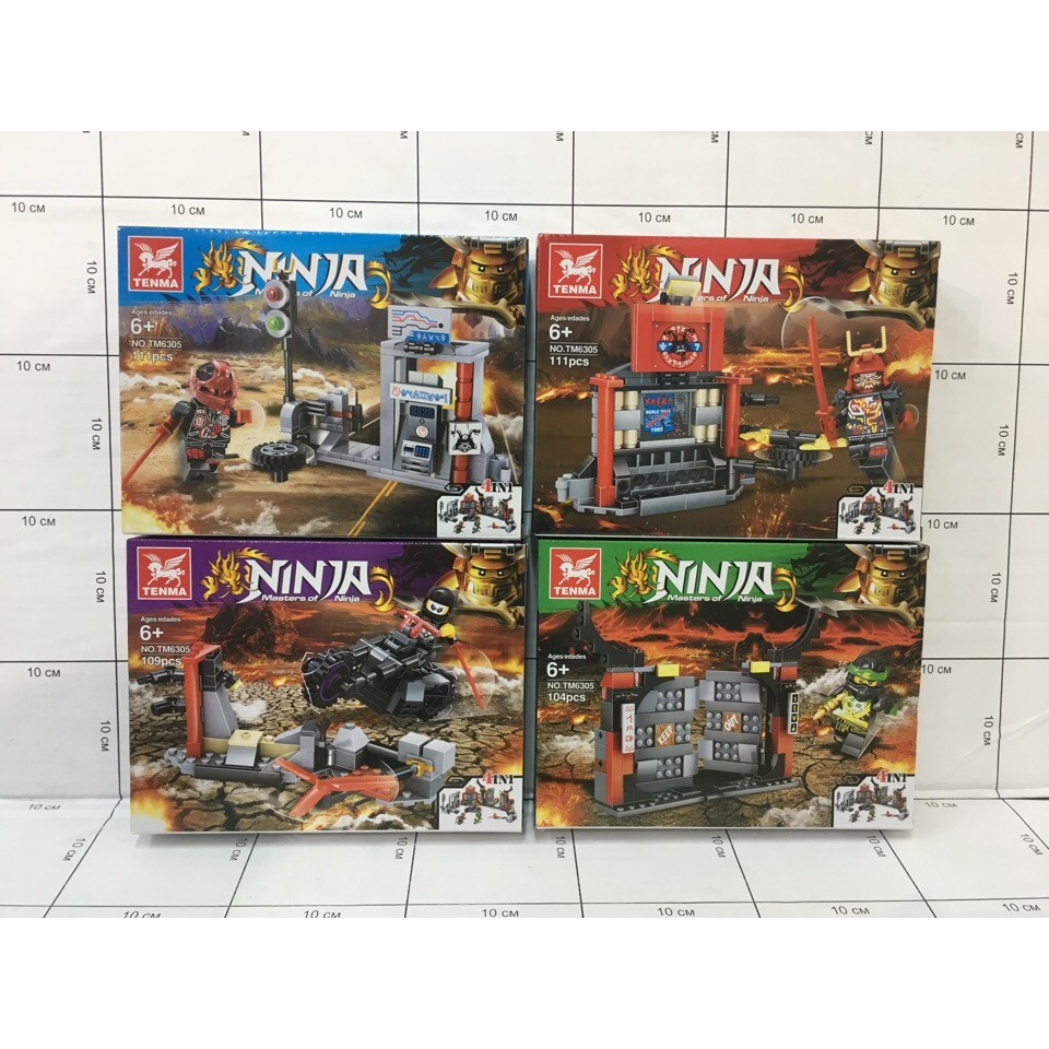 Lắp ráp xếp hình 111 mảnh Lego ninjago 6305: Đột kích Cổng địa ngục