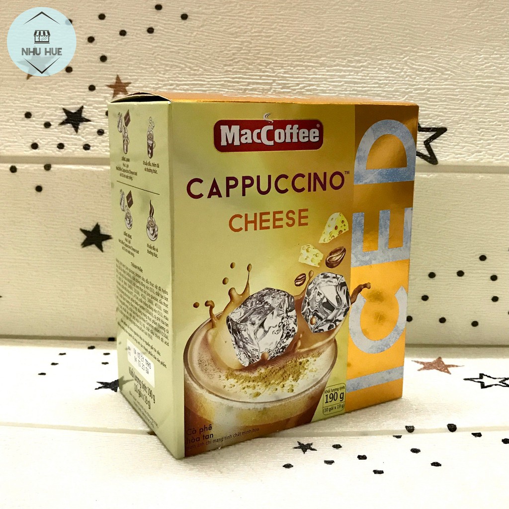Cà phê MacCoffee Cappuccino Cheese (10 gói x 19 g) | BigBuy360 - bigbuy360.vn