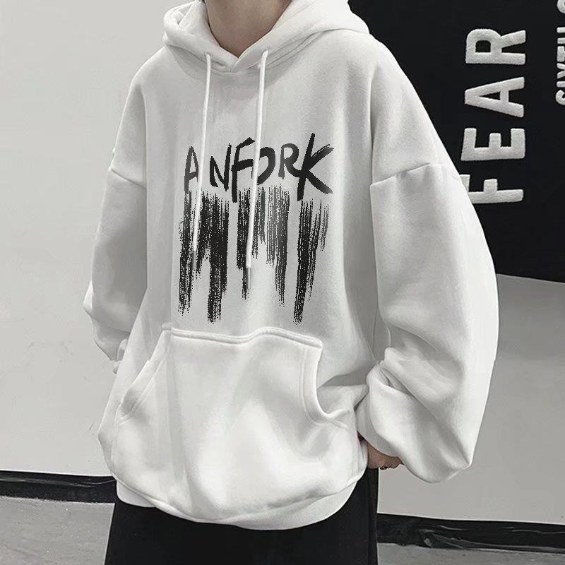 Áo hoodie AOKANG dáng rộng thân thiện với da thời trang mùa thu cho nam