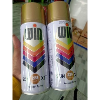 sơn xịt Win 228 Gold đồng