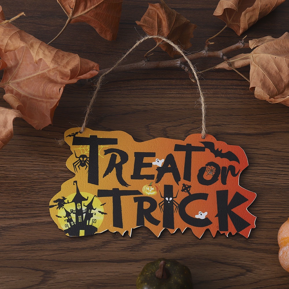 Chữ Gỗ Trang Trí Bàn Tiệc Halloween