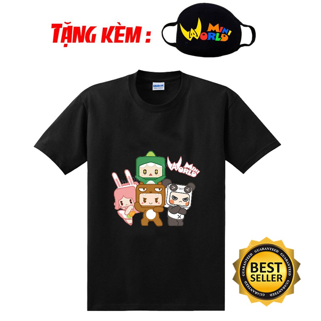 (MẪU HOT)Áo thun in hình Áo mini world bộ tứ siêu đẳng -Hero Team thời trang nam cổ tròn giá rẻ
