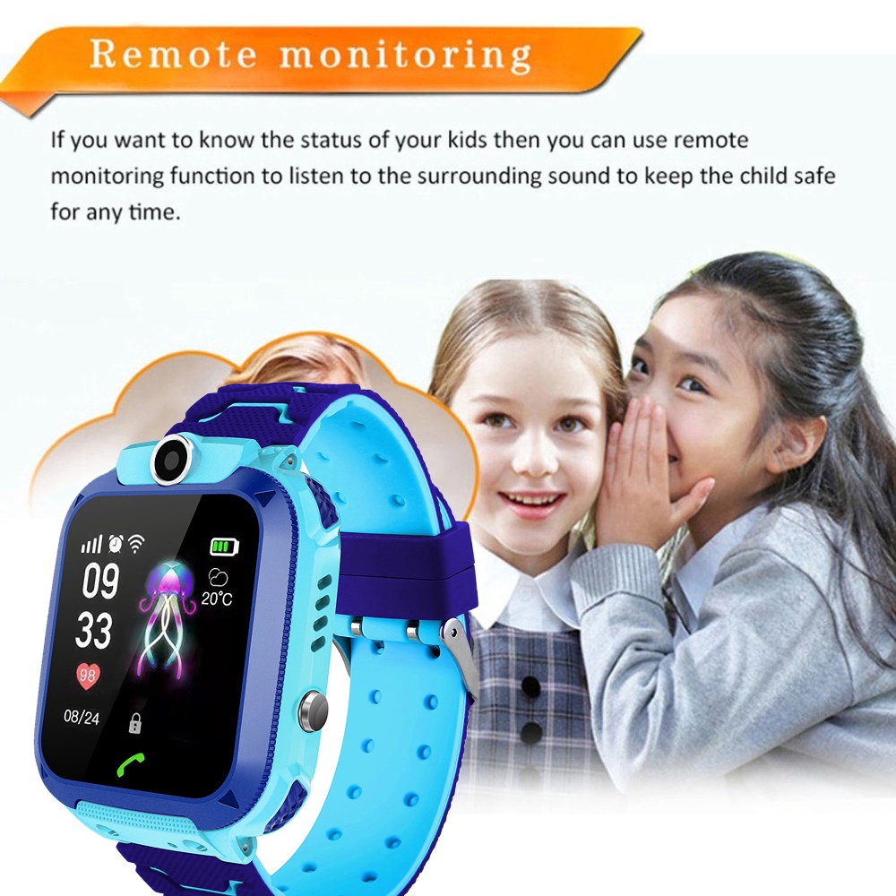 Đồng hồ thông minh dành cho trẻ em Q12 1,44 inch gọi điện thoại trò chuyện bằng giọng nói SOS Định vị chính xác