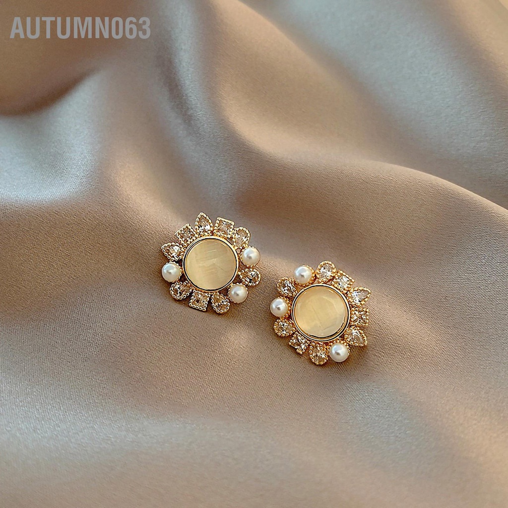 Hàng giao ngayHoa tai kiểu Pháp nhiều kiểu dáng/Hoa tai cổ điển Thời trang sáng bóng ngắn gọn Eardrop đơn giản cho phụ nữ Quà tặng ngày lễ sinh nhật cho cô gái