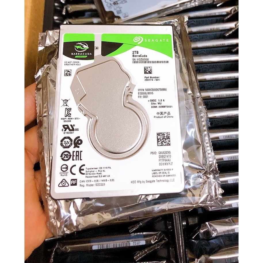 Ổ Cứng HDD Laptop 2TB Seagate Barracuda 2.5 inch SATA3 Chính Hãng