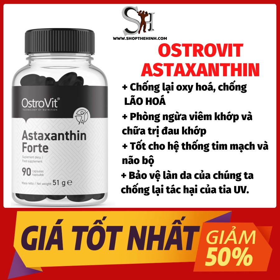 Ostrovit Astaxanthin  - Thực Phẩm Bổ Sung Tăng Sức Đề Kháng