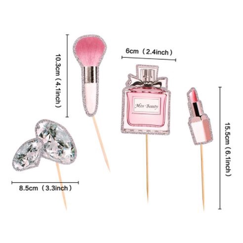 Phụ kiện bánh sinh nhật bánh kem - Set cắm lông mi