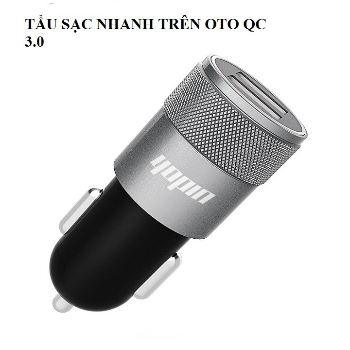 Tẩu sạc oto công nghệ sạc nhanh QC 3.0