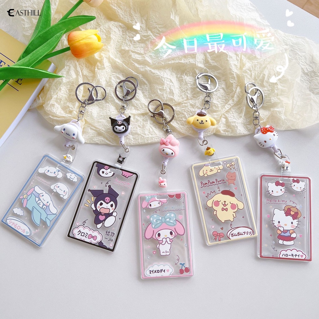 Vỏ Bọc Thẻ Xe Buýt Trong Suốt In Hoạt Hình Sanrioed Kulomi My Melody Cinnamoroll Dễ Thương Sáng Tạo Thích Hợp Làm Quà Sinh Nhật Cho Bé