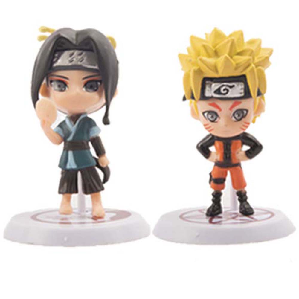 Set 10 Mô Hình Nhân Vật Phim Hoạt Hình Naruto Bằng Pvc